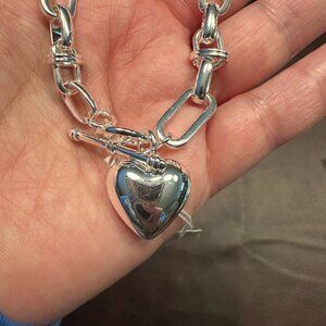 Park Lane Jewelry Charlie bracelet NEW silver heart toggle closure bracelet